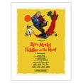 thumbnail image 1 of Fiddler on the Roof - Starring Zero Mostel - Musical by Harold Prince - Vintage Theater Poster by Tom Morrow c.1964 - Bamboo Fine Art 290gsm Paper (Unframed) 17x22in, 1 of 4