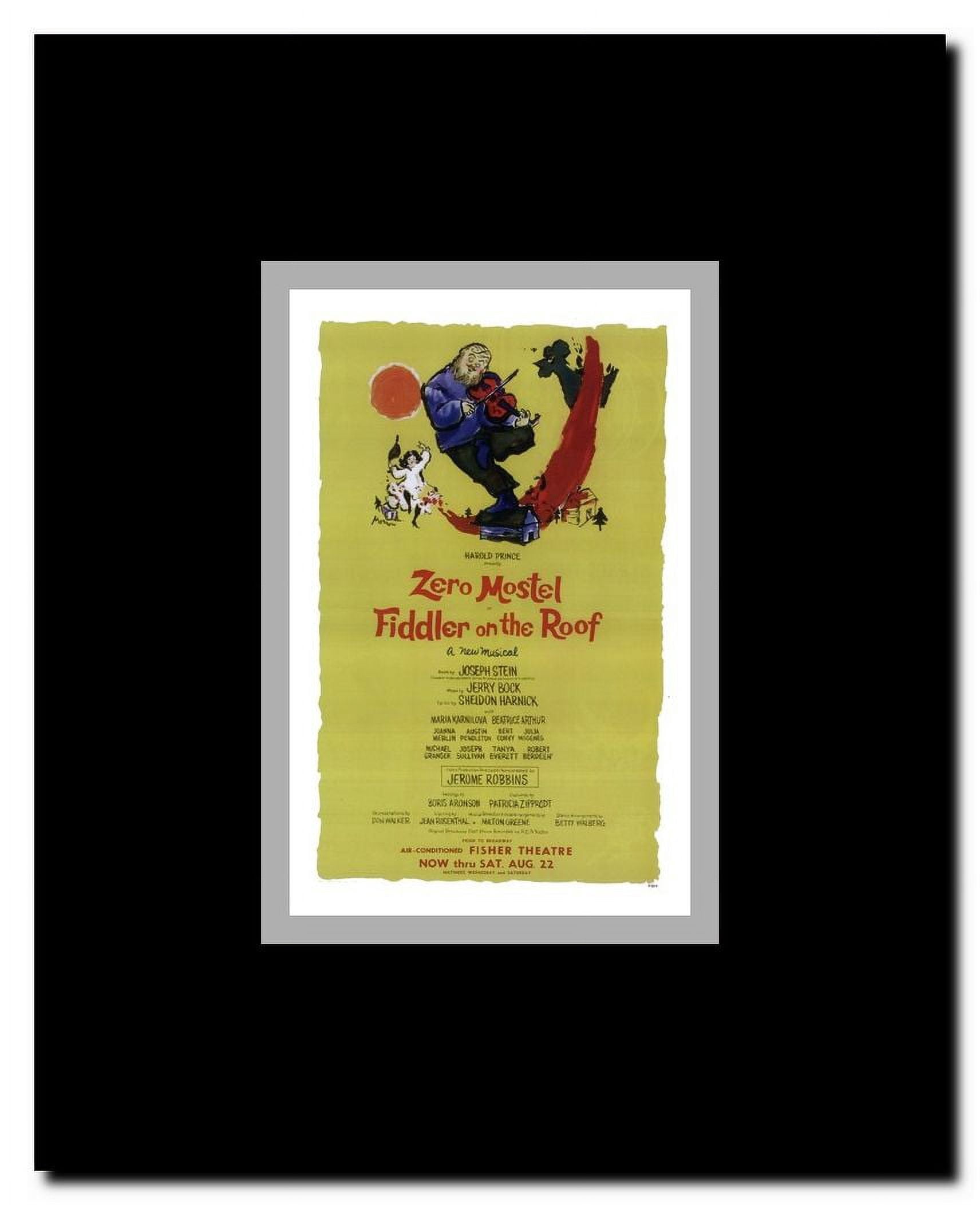 Fiddler on the Roof (Broadway) Framed Movie Poster