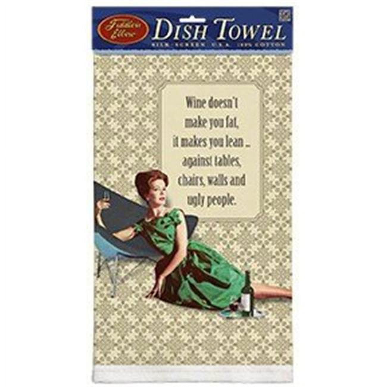 Fiddlers Elbow FEK700 Wine Makes You Lean Towel