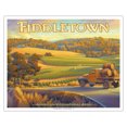 thumbnail image 1 of Fiddletown Wineries - Amador County - California Vineyards Wine Country Art by Kerne Erickson - Fine Art Matte Paper Print (Unframed) 16x20in, 1 of 4