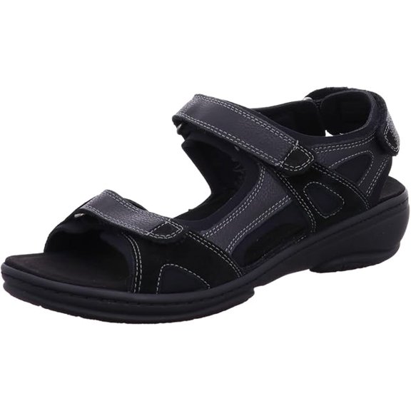 Fidelio Women's Adjustable Performance Sandal 445007 (Black)