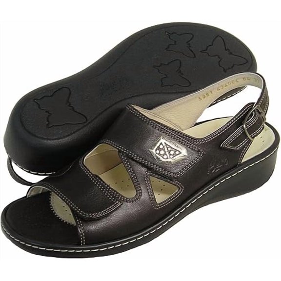 Fidelio Women's Hallux Fabia Bunion Relief Adjustable Sandal 434004 (Marrone) (40 M)