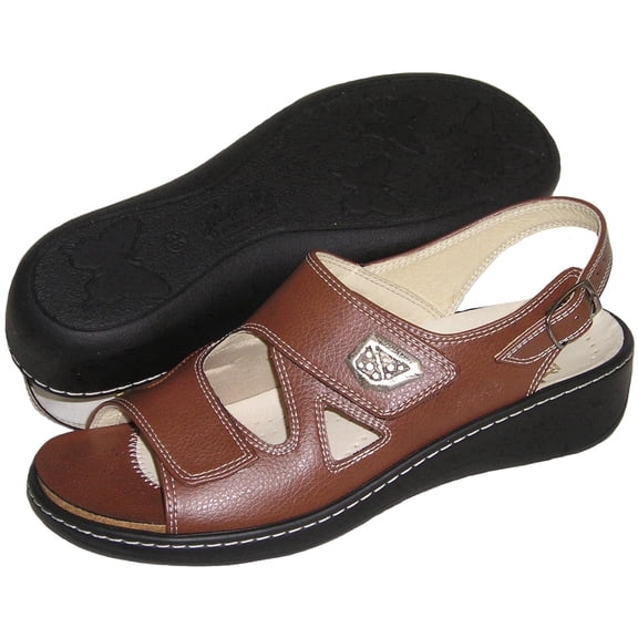 Fidelio Women's Hallux Fabia Bunion Relief Adjustable Sandal 434004 (Nuss) (40 EU)