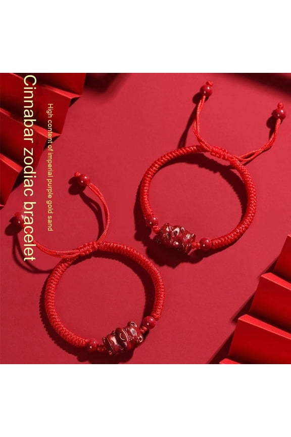 Fidelity Cinnabar Zodiac Red Rope Bracelet