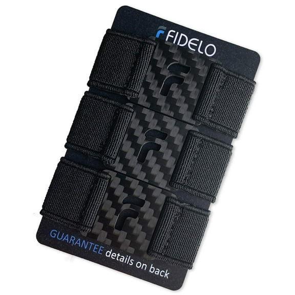 Fidelo 3 Bands All in Black Pack - For Our Aluminum Wallet Card Holder