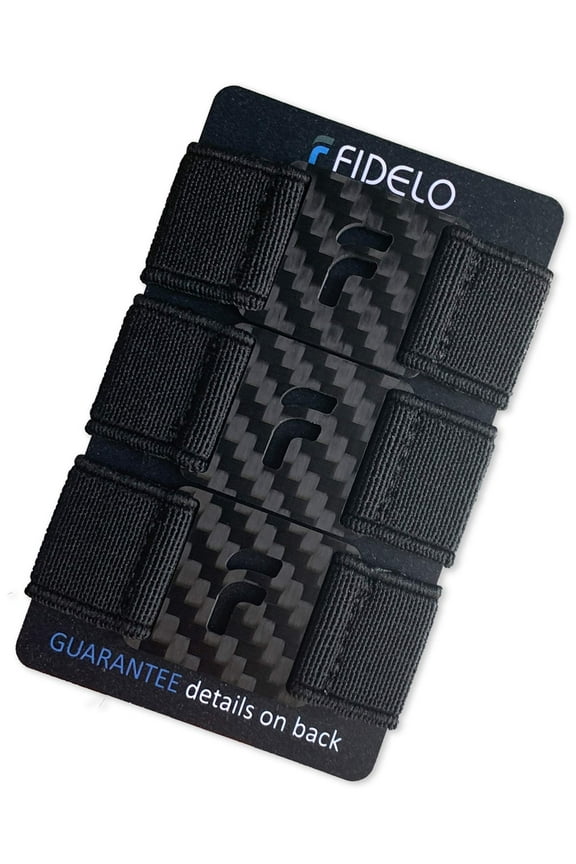 3 Bands All in Black Pack - For Our Aluminum Wallet Card Holder