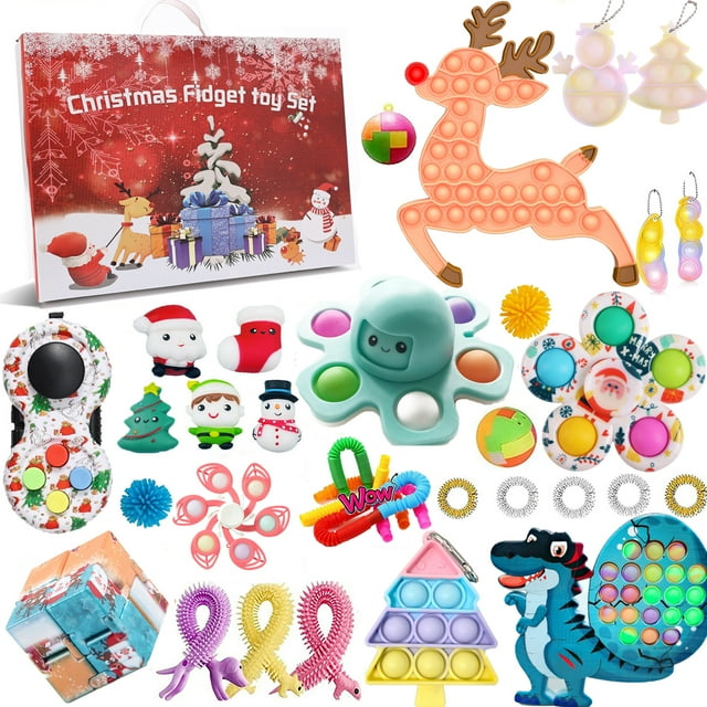 Fidget Advent Calendars 2021 Toy for Kid, Christmas Countdown Calendar