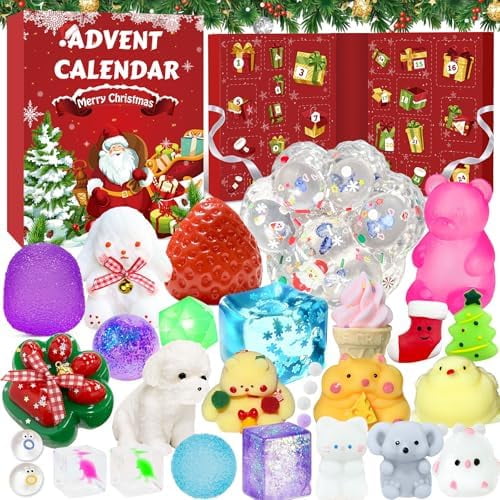 Fidget Advent Calendars 2026, Fidget Christmas Countdown Calendar, 24 Days of Surprises Fidget Toys Box, Xmas Toys for Sock Stuffing & Christmas Gifts$$Home Decor, Kitchen, & Other