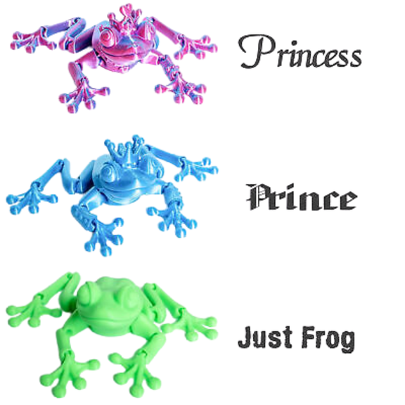 Fidget Articulating Frog Prince, Princess or Normal | Best friendly Companion