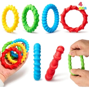 Joyfy 4Pcs Fidget Bracelet Sensory Toys for Kids, Stretchy Fidget Toys for Stress Relief, Party Favors Classroom Prizes Birthday Gifts