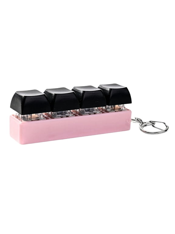 Fidget Clicker Toy, 4-Key Stress Relief, 1 Pack, with Keychain, for Anxiety Relief for Adults