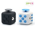 thumbnail image 1 of Fidget Cube Stress Anxiety Pressure Relieving Toy Great for Adults and Children[Gift Idea][Relaxing Toy][Stress Reliever][Soft Material](1Black&1WhiBlu), 1 of 7