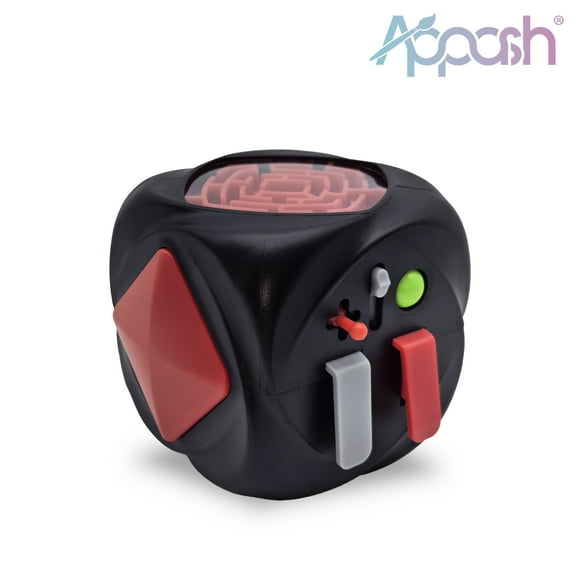 Fidget Cube Stress Anxiety Pressure Relieving Toy for Focus[Black]