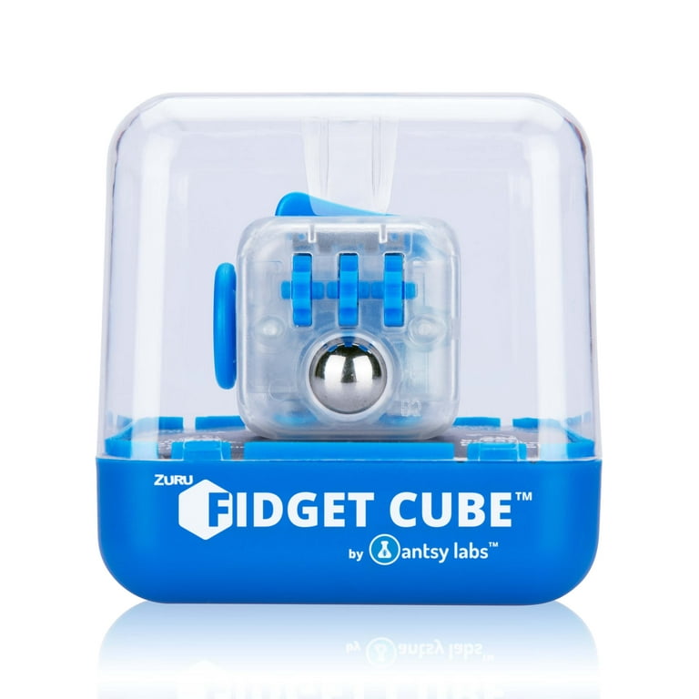Fidget Cube by Antsy Labs 3 Transparent Blue - Toy Ideal for Anti-Anxiety, ADHD and Sensory Play by ZURU - Walmart.com