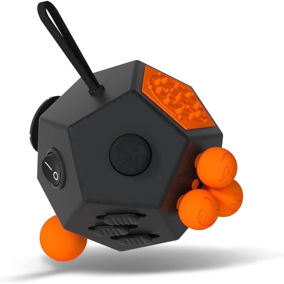 Fidget Dodecagon 12 Sided Fidget Toy Cube Stress Relieves and Anxiety Anti Depression Cube 12 Sides Fidget Toy for Children and Adults