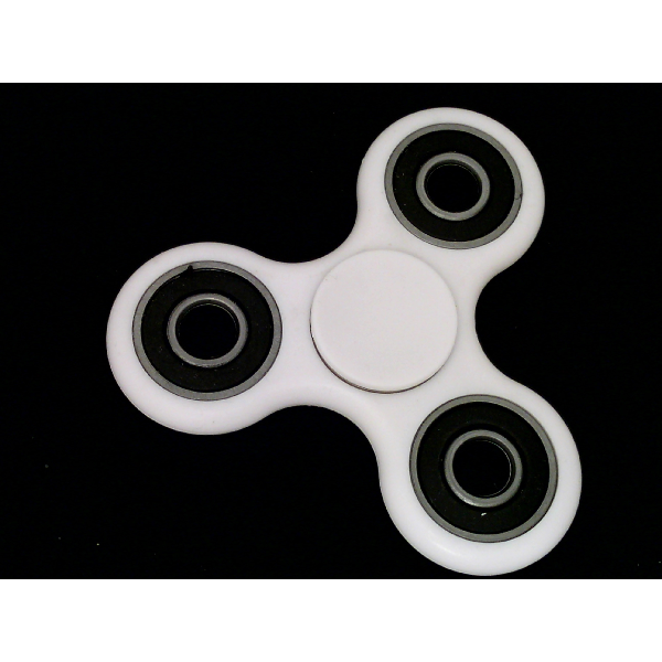 Jeu d'adresse GENERIQUE Hand Spinner Fidget BLANC Finger Spiner Hand Jouet  Toupie anti Stress+ Boite