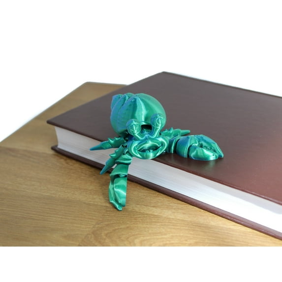 Fidget Hermit Crab Jumbo | Flexible Articulating 3d Printed Friendly Companion