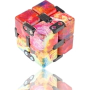 Fidget Infinity Cube Toy Handheld Sensory Fidget Gadget for Kids & Adults, Stress & Anxiety Relief Desk Toy, Magic Cool Cube Gift for Boys, Girls, Teens, Unique Birthday & Stocking Stuffer