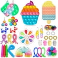 thumbnail image 1 of Fidget Packs Anti-Anxiety Tools,Sensory Push Pop Bubble with Marble Mesh Pop Anxiety Tube and Keychain Mini Fidget Block Set for Adults Kids, 1 of 2