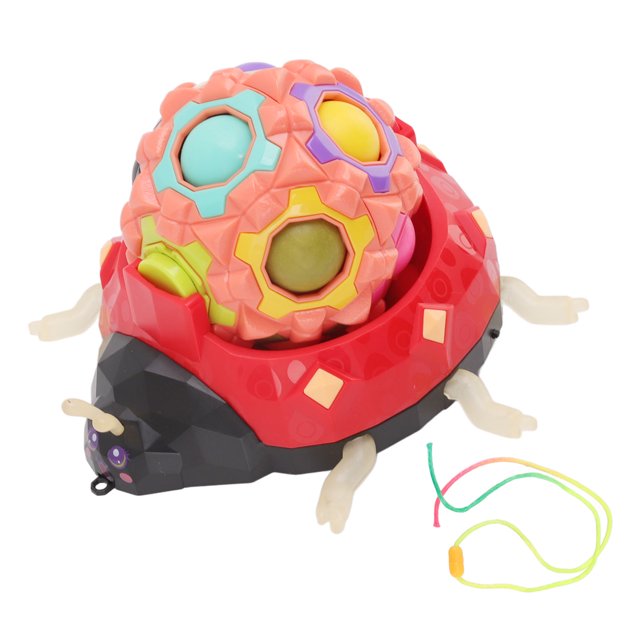 Fidget Puzzle Ball Game Stress Relieve LED Light Color Change Ladybird