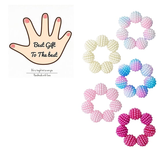 Fidget Ring Spiky Bead Sensory Finger Rings for Stress Relief Finger Anxiety Rings Calming Fidget Toys Ring Massager for Stress Reducer Office Workers, 5pcs