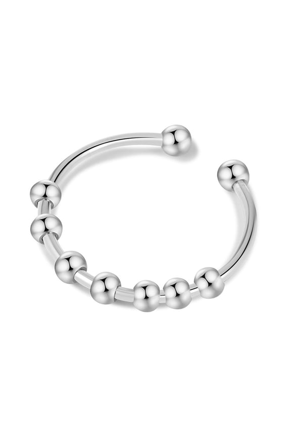 Fidget Ring to Relieve Anxiety Jewelry Unisex Adjustable Rotating Worry Ring