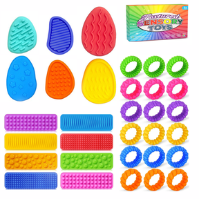 Sensory Fidget Toys for Kids and Adults - 32 Pack Quiet Fidgets for Kids Calming, Sensory Autism Toys for Anxiety Relief, Birthday Party Favors, ADHD Stress Relief Classroom Prizes