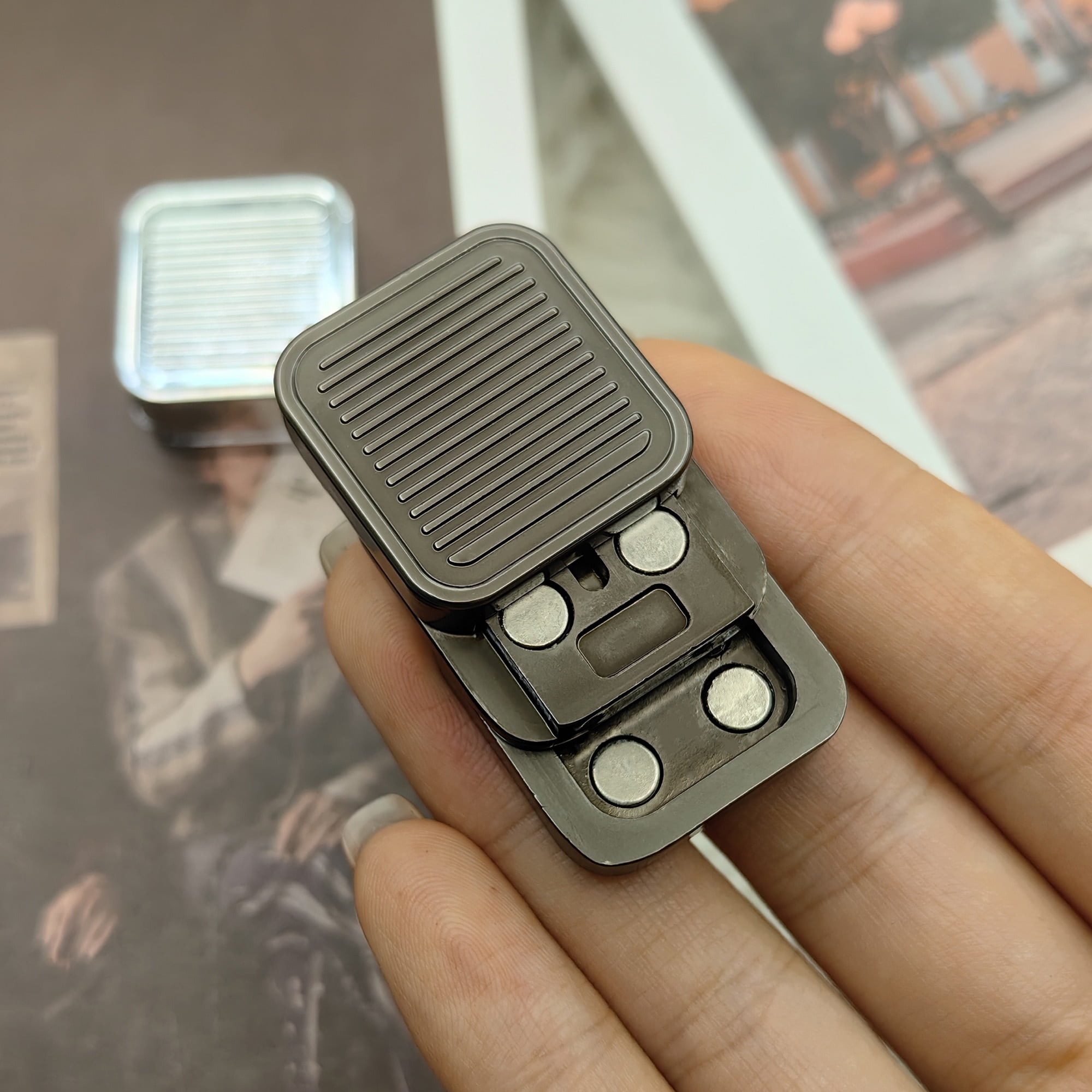 Fidget Slider Push Card Slider EDC Metal Anxiety Relief Fidget