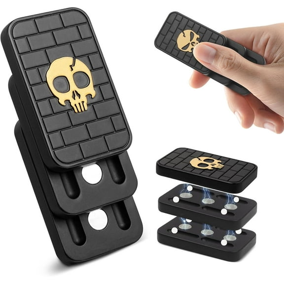 Fidget Slider - Push Skull Fidget Toys Adults, Relieve Stress Anxiety Relief Multifunctional Tools Gamer Gifts for Friends Lover