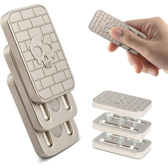 Fidget Slider - Push Skull Fidget Toys Adults, Relieve Stress Anxiety Relief Multifunctional Tools Gamer Gifts for Friends Lover