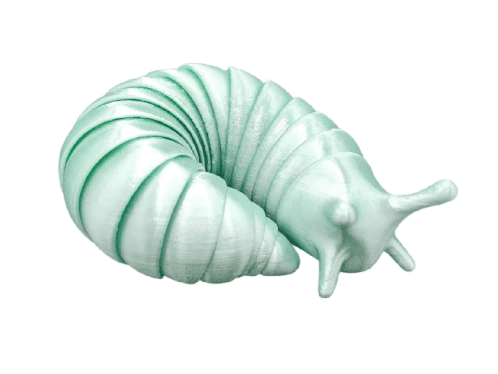 Clever Contraptions Articulated Fidget Slug and Bowl – Flexible Desk or Stress Relief