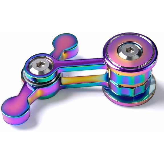 Fidget Spinner for Adults Men, Metal Silent EDC Cool Gadget, Quiet Office Desk Fidget, Anxiety Stress Calm Down Sensory Tool, Autism ADHD Valentine’s Day Gift