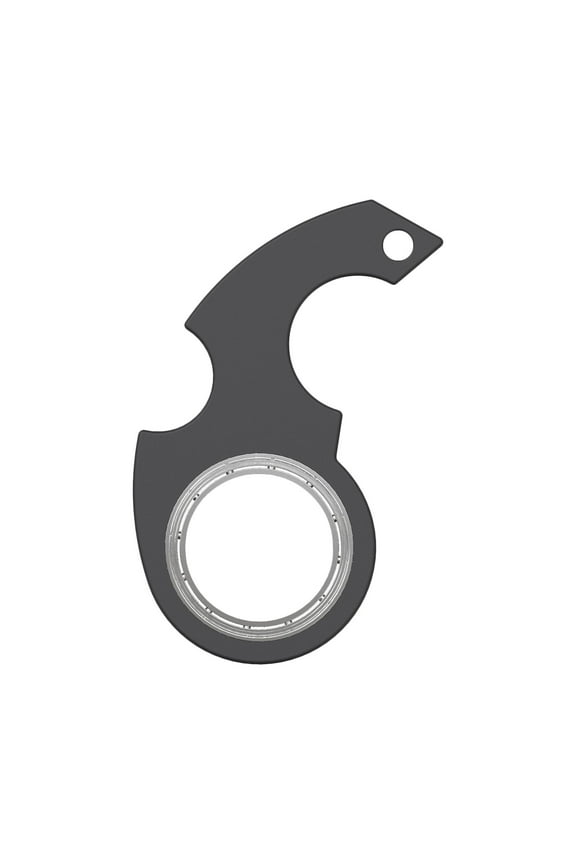 Fidget Spinner Keychain for Anxiety Relief Focus, ZzCityTK Decompression Fingertip Rotation Keychain Spinner, Portable Plastic Zinc Alloy Sensory Toy for Restlessness Quitting Bad Habits, Black