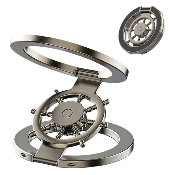 Fidget Spinner Magnetic Phone Holder, Phone Grip Stand for Magnetic Cases, Dual Sided Magnet Rings for Gym Home Travel