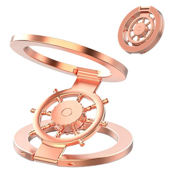 Fidget Spinner Magnetic Phone Holder, Phone Grip Stand for Magnetic Cases, Dual Sided Magnet Rings for Gym Home Travel