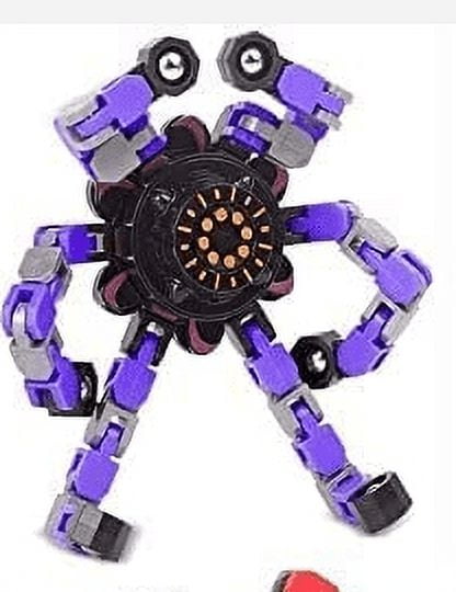 Fidget Spinner Novelty Deformable Fingertip Gyro Stress Relief Sensory Toy  for Adult/Kids Creative Mechanical Spiral Hinge Transformable Spinning  Pocket Toys 