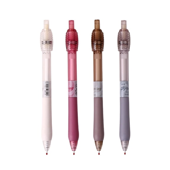 Fidget Spinner Retractable Gel Pens,4 Pack Decompression Rotating Ballpoint Pens with Smooth Writing,Relief Stress Spinning Pens for Office,Home,Note Taking,Journaling and Stationery Use,5.9 Inch