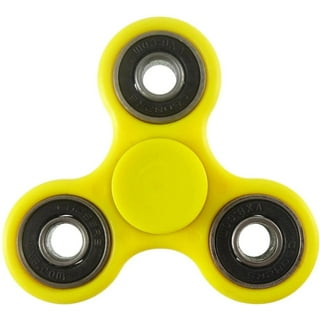 Light Up Color Flashing LED Fidget Spinner Tri-Spinner Hand Spinner Finger  Spinner Toy Stress Reducer for Anxiety and Stress Relief - Yellow 