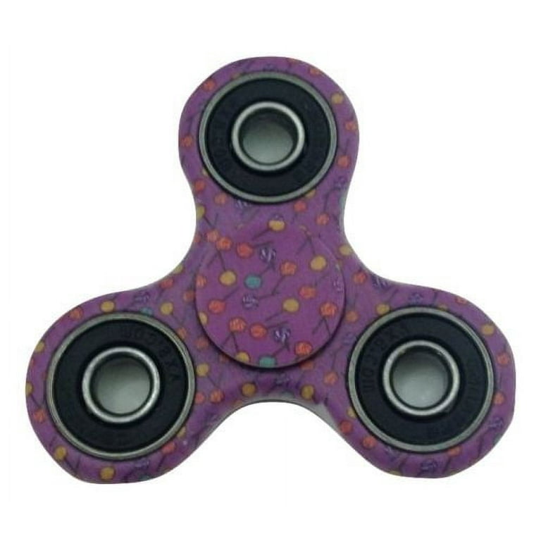 Fidget Spinner Toy Lollipop Pattern Stress Anxiety Reducer Hand Spinner with Ball Bearing Fidget Spinner Lollipop