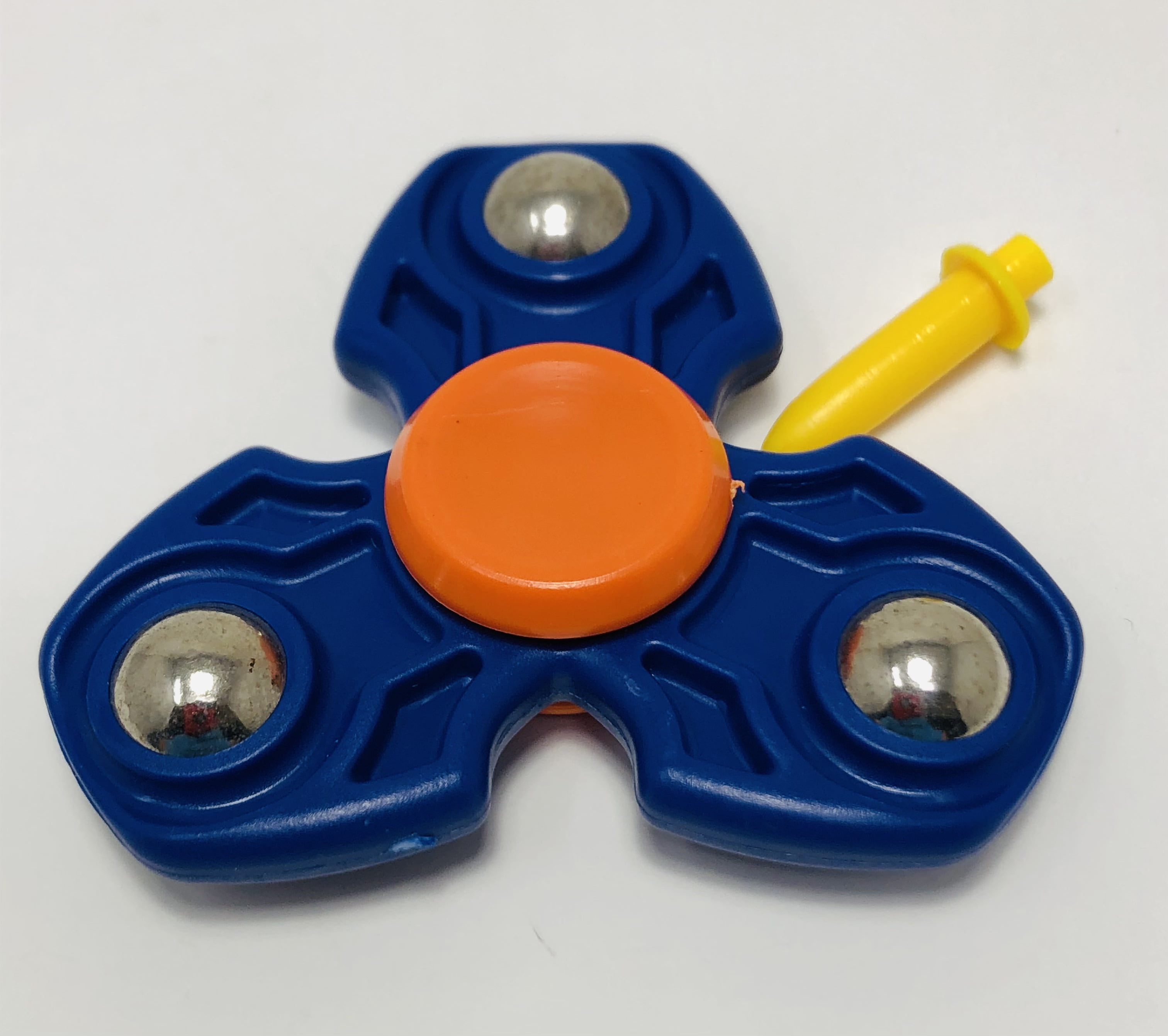 Fidget Spinners 360 blue orange, Tri-Spinner Office Desk Classroom ADHD  Anti Anxiety Focus Finger Fidget Spinners Stress Relief Toys Gifts for  Adults