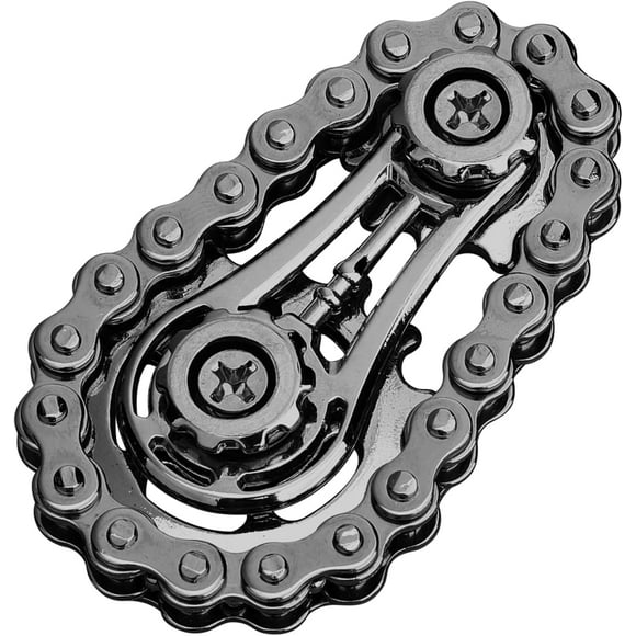 Fidget Sprockets Hand Roller for Kids Adults, Cool Gear Finger Fidget Spinner Toys Metal for Boys Age 4-12 Years Old, Sensory Bike Chain Gear EDC Novelty Toy Gift Pirze for Anxiety Relieve Autism