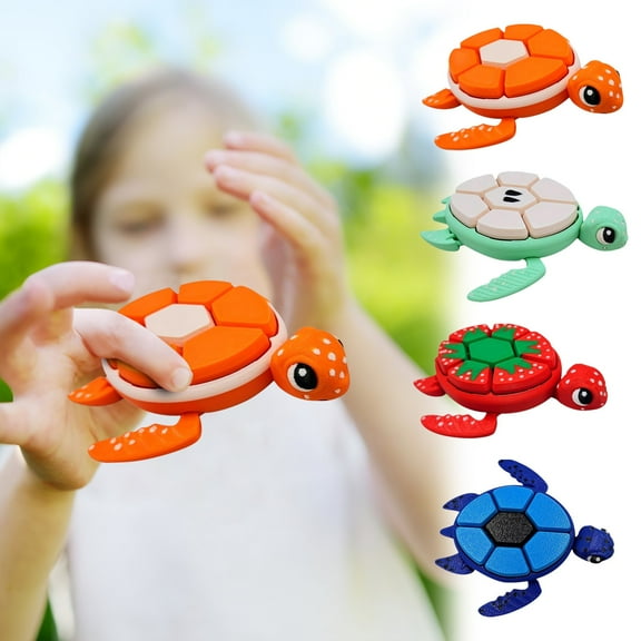 Fidget Toy under $5! CQCYD Fruit Series Turtle Hand Stimulation Clicker, Sensory Fidget Clicker Toy, Stress Relief Keychain for ADHD, Mechanical Sound Desktop Clicker, Anxiety Relief Gadget