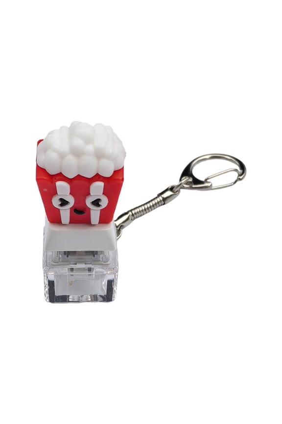 Fidget Toy Keycap Keychain Stress Relief Clicker, Cute Keyboard Keycap Toy for Anxiety, ADHD & Autism, Fun Sensory Keychain for Adults Office Home School