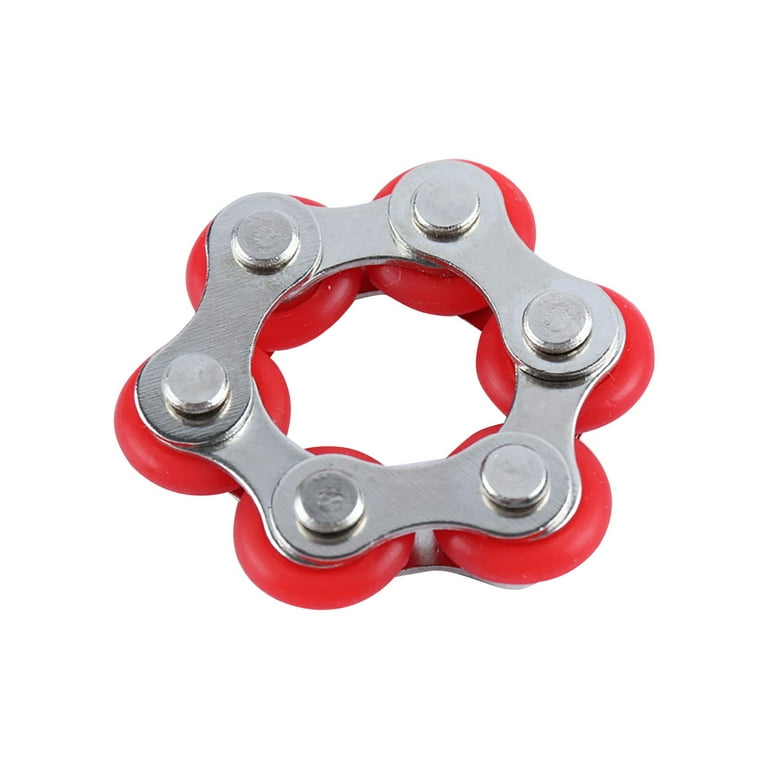 Fidget Toy Set Include Six Roller Chain Fidget and Key Flippy