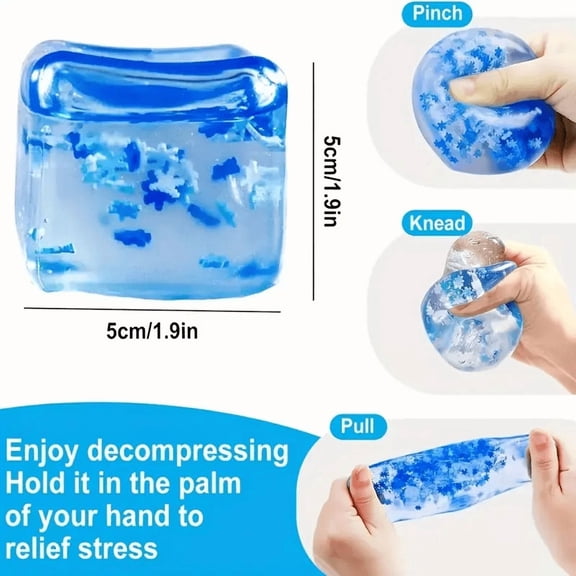 Fidget Toys Stress Cube, Slow Rise Stress Balls Cube,Sensory Square Squishy Balls for Anxiety Relief,Nice Cube Squishy,Prize Box Toys for Adults Classroom Birthday Gifts Party Favors,1.18"