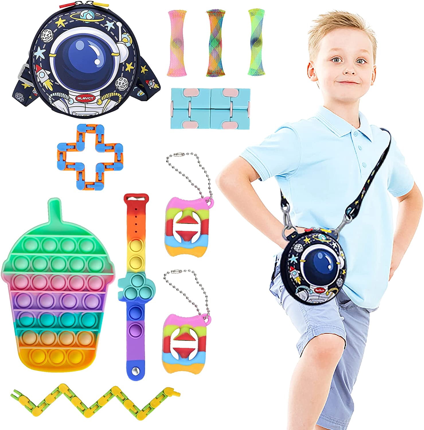 Fidget Toys,Fidget Toy Pack,Popper Fidget Toy,Wristband Fidget Toys ...