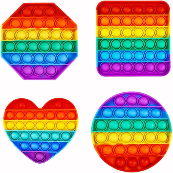 Fidget Toys, Push Pop Sensory Toys Set, Stress Relief Gifts, Bulk & Party Favors