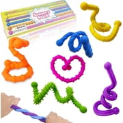 Ausugar Sensory Sticks Stretchy Relaxing for Anxiety Relief Stress Ball Set, Multicolor 6 Piece