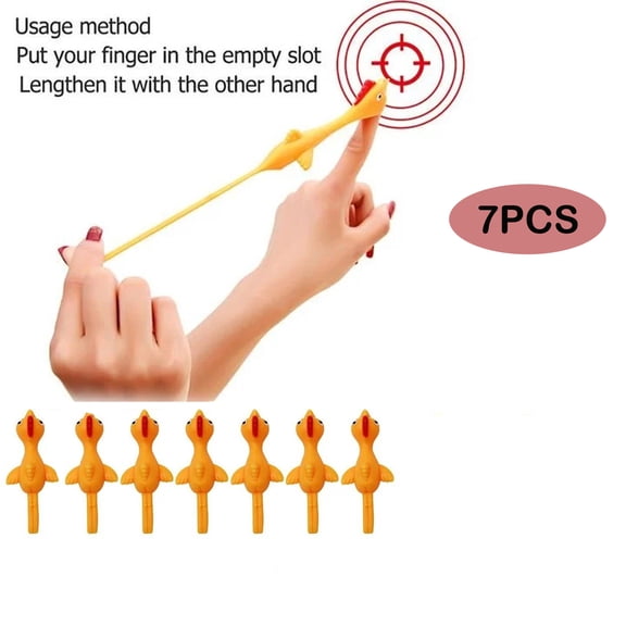 Fidget Toys Squeeze Toys Bears Rubber Chicken Flick Chicken Flying Chicken Flingers Stretchy Christmas Gift Toy Girl Toys