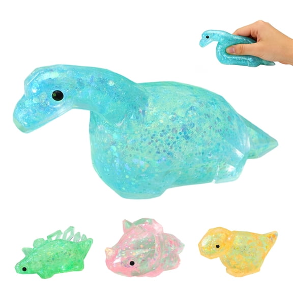 Fidget Toys Stress Diamond Dinosaur : High Density Gel Filled Sensory Toys, Diamond Dinosaur, Anxiety Relief Squishies Fidget Toys, Stress Balls,1PCS